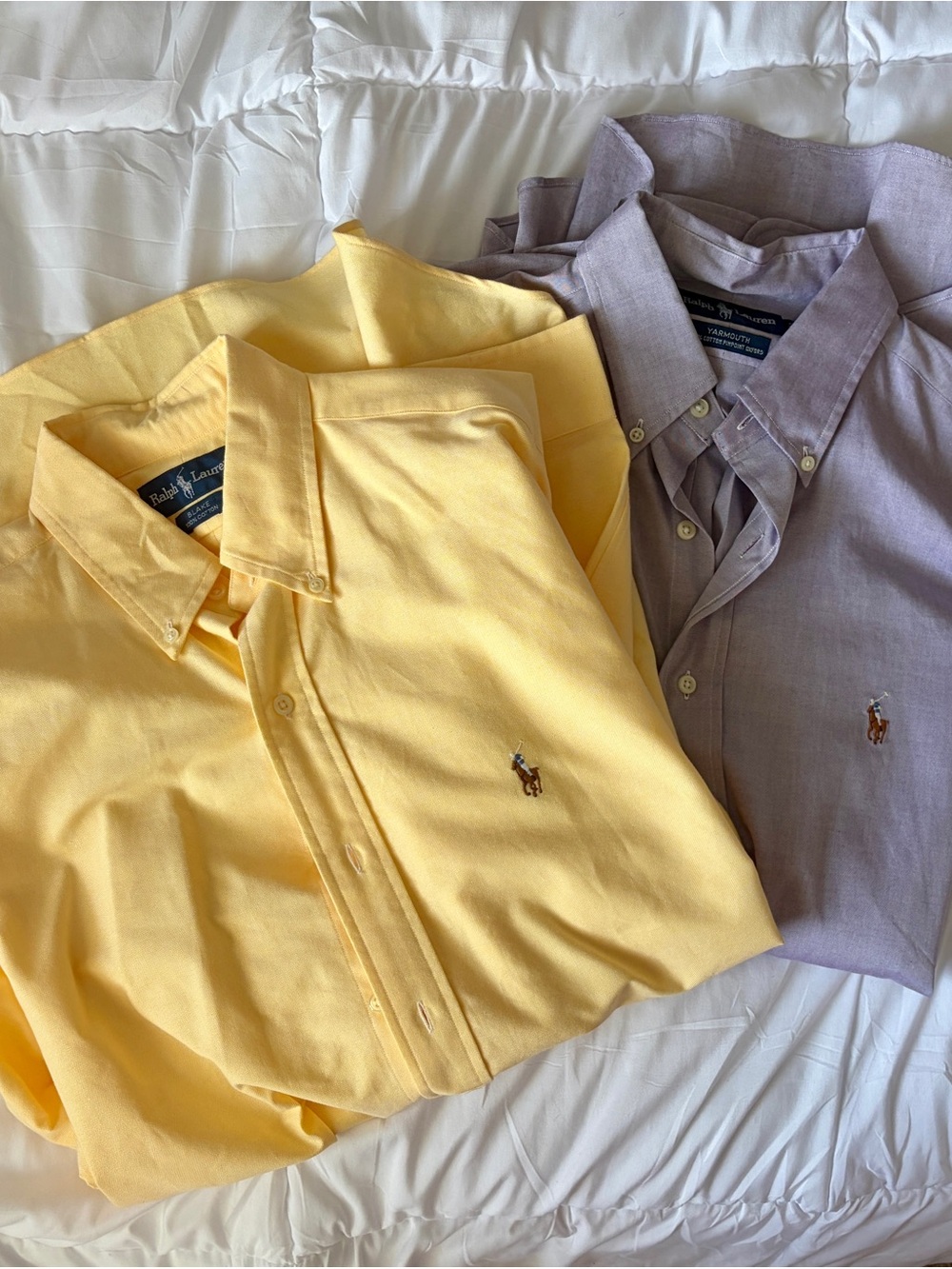 Polo by Ralph Lauren Yellow & Lavender Button-Down Oxford Shirts